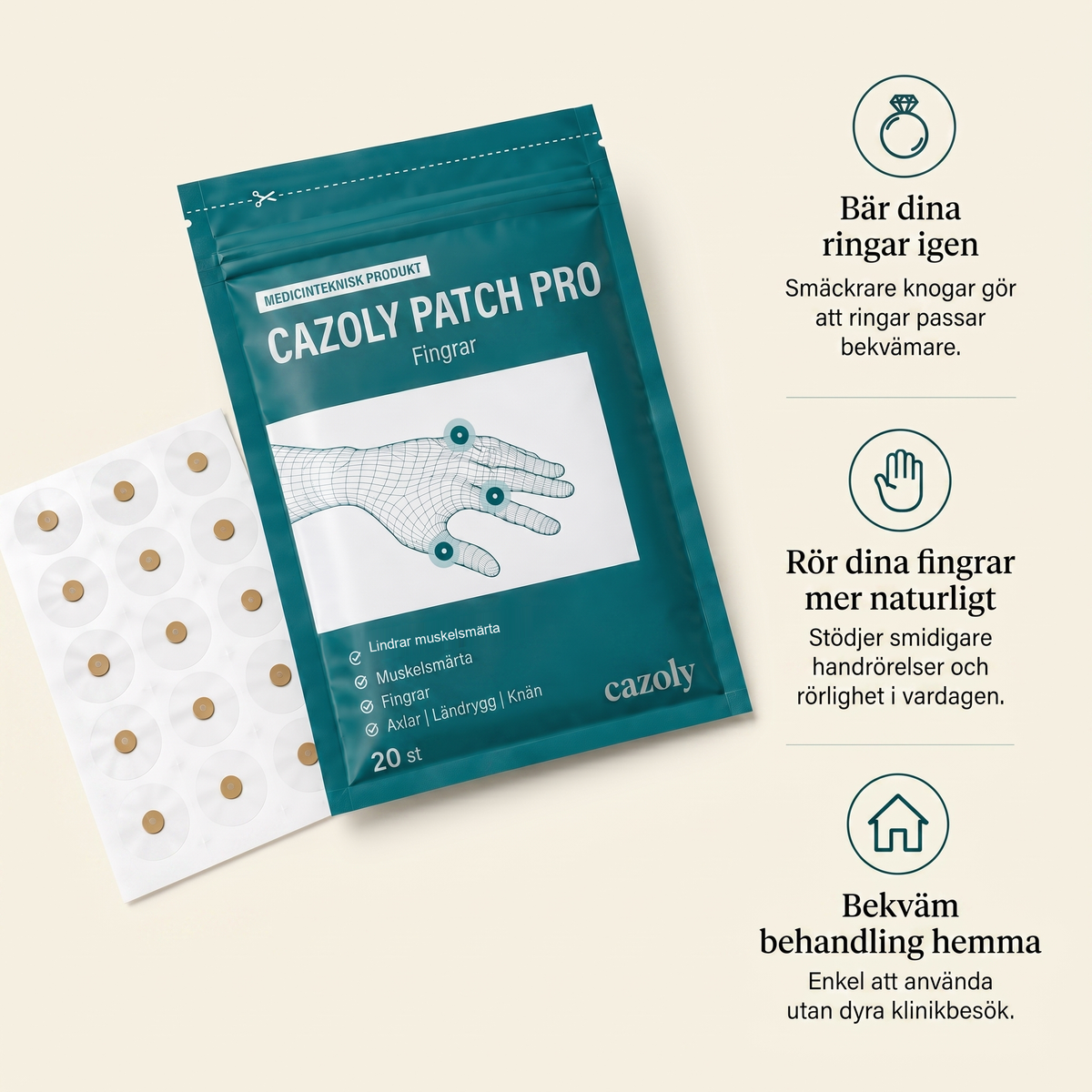 Cazoly Patch Pro — tre fördelar