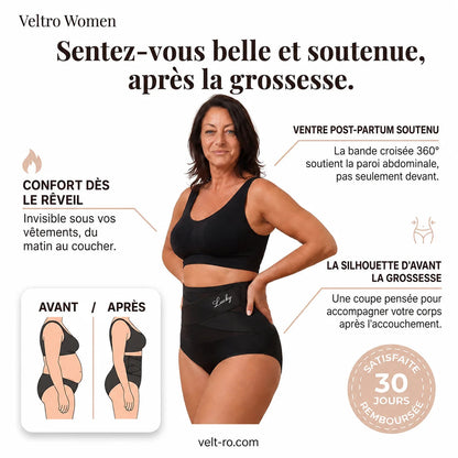 Guaina contenitiva post parto a fascia incrociata 360